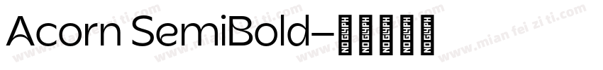 Acorn SemiBold字体转换